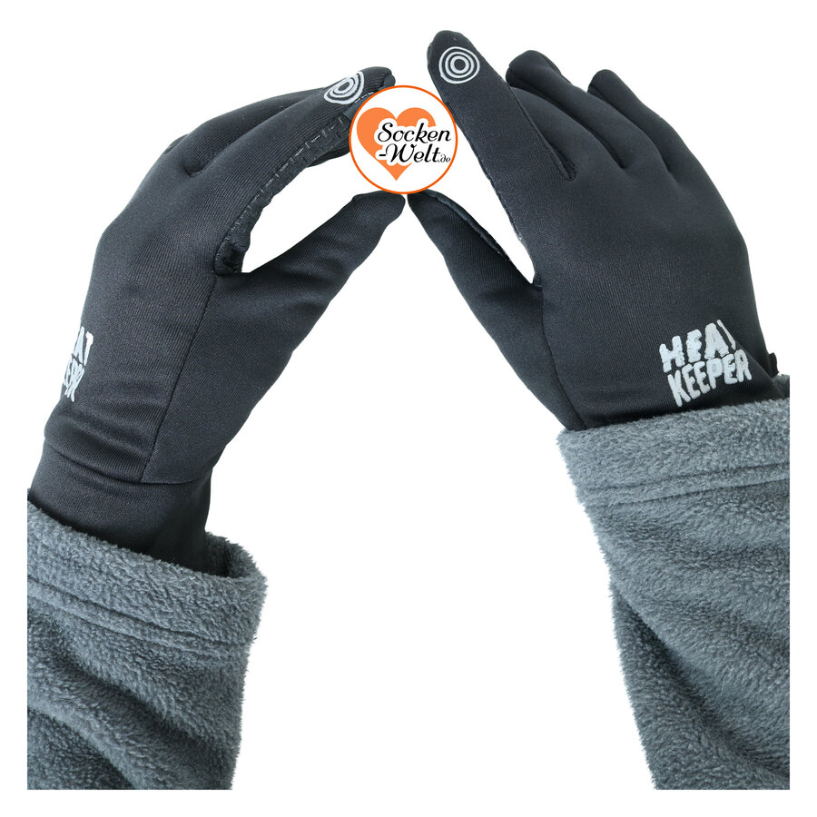 Herren Touchscreen-Handschuhe TOG Rating 2.8 Heat Keeper schwarz - 10