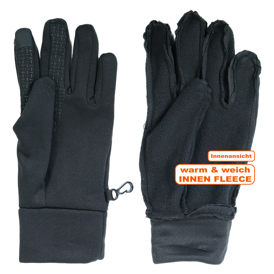 Herren Touchscreen-Handschuhe TOG Rating 2.8 Heat Keeper schwarz - 6