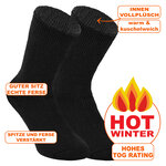 Mega-dicke Thermo Kindersocken TOG Rating 2.3 Heat Keeper schwarz - 2