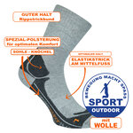 Outdoor Trekking Socken Performance High-Tech camano grau - 2