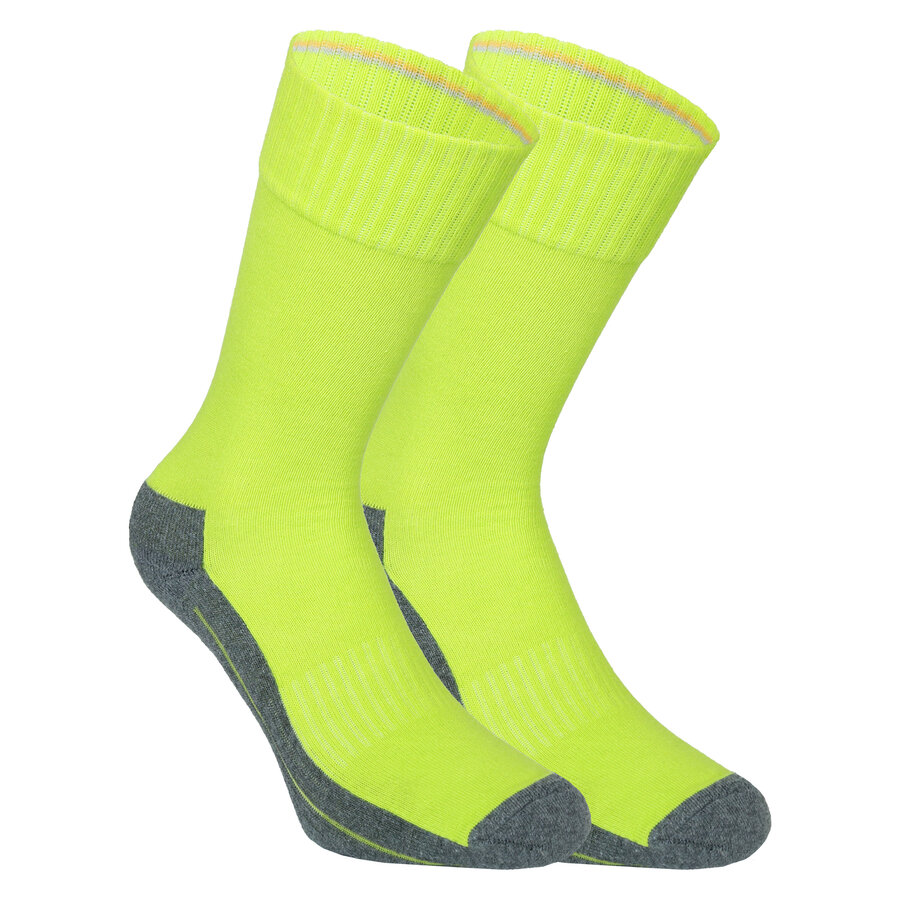 Sportsocken ohne Gummidruck camano ProTex Function lime-grün