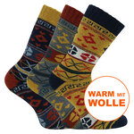Dicke Wollsocken Big Ethno Scandinavia Hygge Style - 22