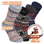 Dicke Woll-Socken Fine Scandinavia Hygge Ethno Style - 2