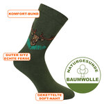 Herrensocken Jagd Hirsch Motiv Baumwolle - 2