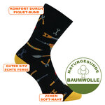 Handwerker Motivsocken Werkzeuge Baumwolle bunt - 8