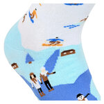 Wintersport Motiv-Socken Sessel-Lift Skifahrer Baumwolle - 5