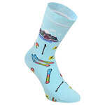 Wintersport Motiv-Socken Sessel-Lift Skifahrer Baumwolle - 8