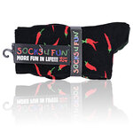 Hot Chili Motiv Socken Peperoni Design Baumwolle - 2