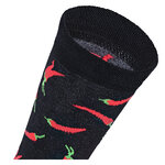 Hot Chili Motiv Socken Peperoni Design Baumwolle - 3