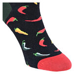 Hot Chili Motiv Socken Peperoni Design Baumwolle - 13