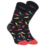 Hot Chili Motiv Socken Peperoni Design Baumwolle - 10