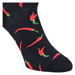 Hot Chili Motiv Socken Peperoni Design Baumwolle - 9