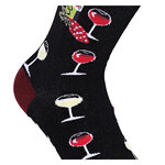 Weinfreunde Motiv Socken Weingenuss ist Lebensfreude Baumwolle - 4