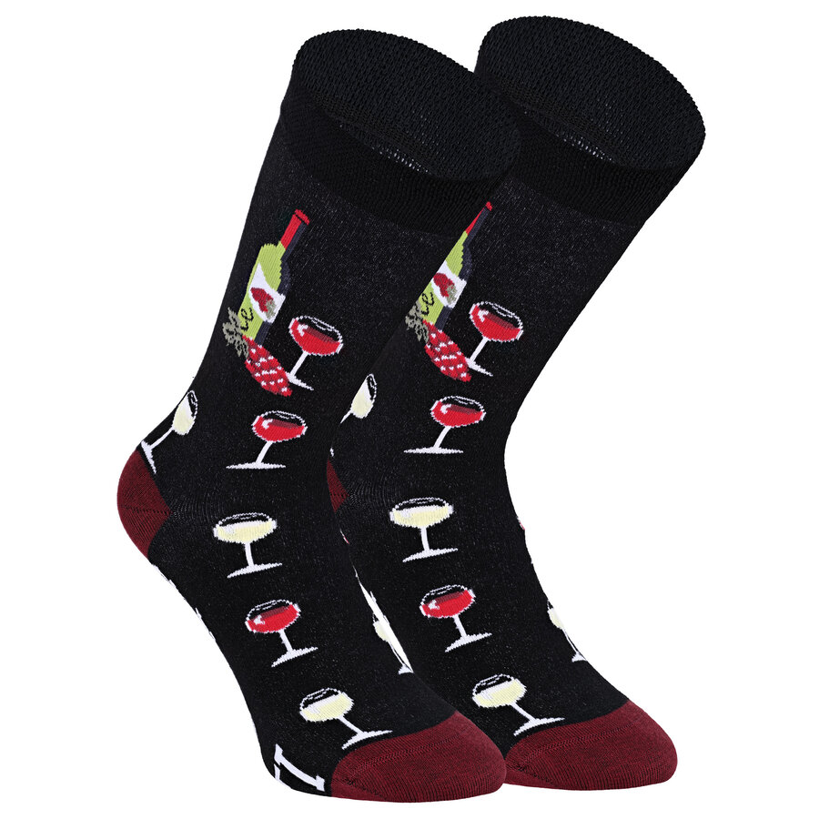 Weinfreunde Motiv Socken Weingenuss ist Lebensfreude Baumwolle