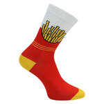 Fast Food Motiv Socken Pommes Hamburger - 16