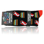 Fast Food Motiv Socken Pommes Hamburger - 17