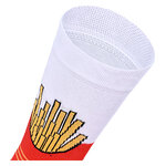 Fast Food Motiv Socken Pommes Hamburger - 7