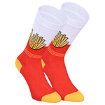 Fast Food Motiv Socken Pommes Hamburger - 10