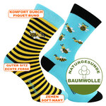 Rettet die Bienen Motivsocken bunt - 17