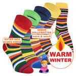 Kinder Ringel-Thermo-Socken kunterbunt - 2