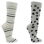 Damen Wollsocken Apollo Retro-Look Muster - 7
