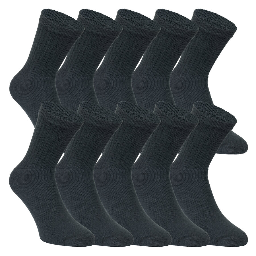 Tennis-Sportsocken Apollo schwarz