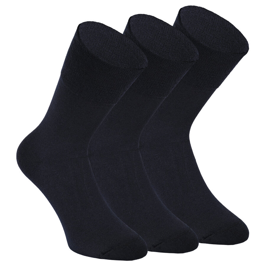 Herren Merino-Wollsocken ohne Gummidruck Apollo marine