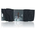 Herren Merino Wolle Socken ohne Gummidruck Apollo anthrazit - 3