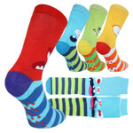 Kinder Thermo Socken Monster-Gesichter ABS Noppen - 1