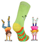 Kinder Thermo Socken Monster-Gesichter ABS Noppen - 11
