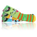Kinder Thermo Socken Monster-Gesichter ABS Noppen - 19
