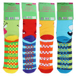 Kinder Thermo Socken Monster-Gesichter ABS Noppen - 4