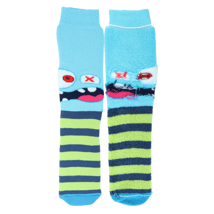 Kinder Thermo Socken Monster-Gesichter ABS Noppen - 8