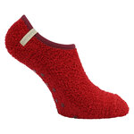 Dicke Damen ABS-Sneaker-Kuschel-Socken camano rot bordeaux - 5