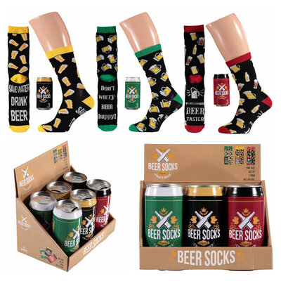 Lustige bunte Motivsocken in ausgefallenen Geschenkverpackungen