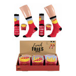 Pommes Frites Motiv-Socken in Pommes-Schachtel Apollo - 1