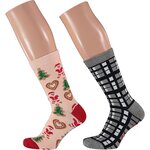 Damen Weihnachts-Motiv-Socken in Christbaum-Kugel Apollo - 21