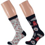 Damen Weihnachts-Motiv-Socken in Christbaum-Kugel Apollo - 19