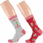Damen Weihnachts-Motiv-Socken in Christbaum-Kugel Apollo - 9