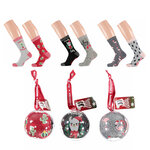 Damen Weihnachts-Motiv-Socken in Christbaum-Kugel Apollo - 8