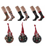 Damen Weihnachts-Motiv-Socken in Christbaum-Kugel Apollo - 7