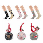 Damen Weihnachts-Motiv-Socken in Christbaum-Kugel Apollo - 6