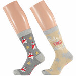 Damen Weihnachts-Motiv-Socken in Christbaum-Kugel Apollo - 17