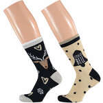 Damen Weihnachts-Motiv-Socken in Christbaum-Kugel Apollo - 15