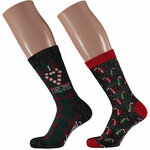 Damen Weihnachts-Motiv-Socken in Christbaum-Kugel Apollo - 14