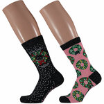 Damen Weihnachts-Motiv-Socken in Christbaum-Kugel Apollo - 13