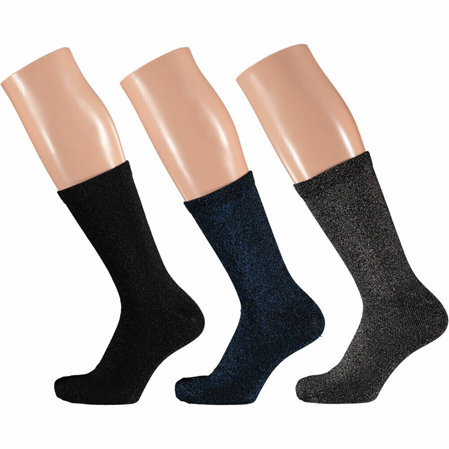 Glitzer-Lurex Damensocken Apollo in Geschenkbox uni-mix - 4