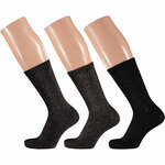 Glitzer-Lurex Damensocken Apollo in Geschenkbox uni-mix - 3