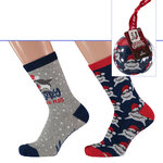 Kinder Weihnachts-Motiv-Socken für Jungen in Christbaum-Kugel Apollo - 5