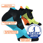 Fitness Sport Sneakersocken XTREME schwarz-bunt-mix - 33